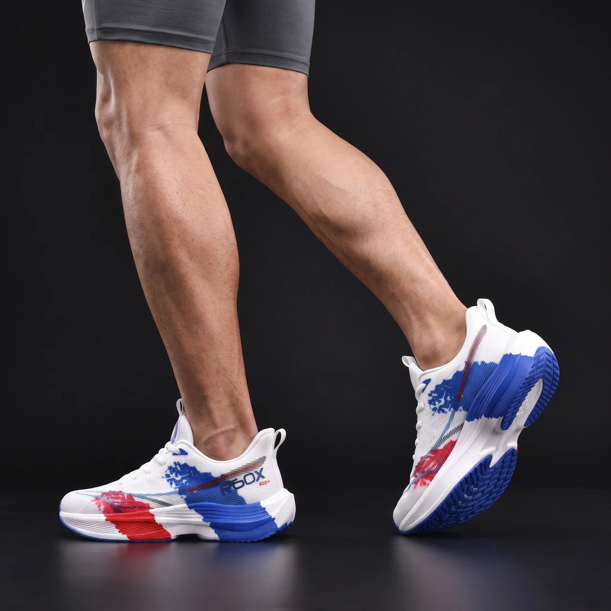 Men's Colour-Block Mesh Sneakers – product view | Hensley London