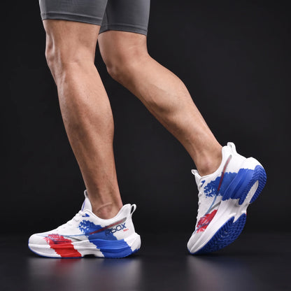 Men's Colour-Block Mesh Sneakers – product view | Hensley London