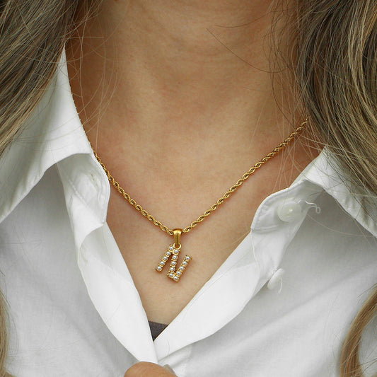 Initial Letter Pearl Necklace with 18k Gold Finish – Waterproof and Hypoallergenic 1