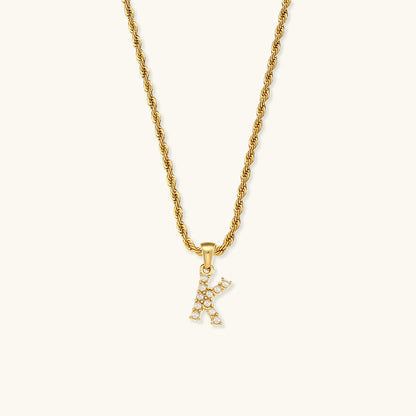 Initial Letter Pearl Necklace with 18k Gold Finish – Waterproof and Hypoallergenic 21