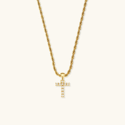 Initial Letter Pearl Necklace with 18k Gold Finish – Waterproof and Hypoallergenic 23