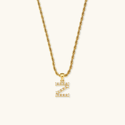 Initial Letter Pearl Necklace with 18k Gold Finish – Waterproof and Hypoallergenic 25