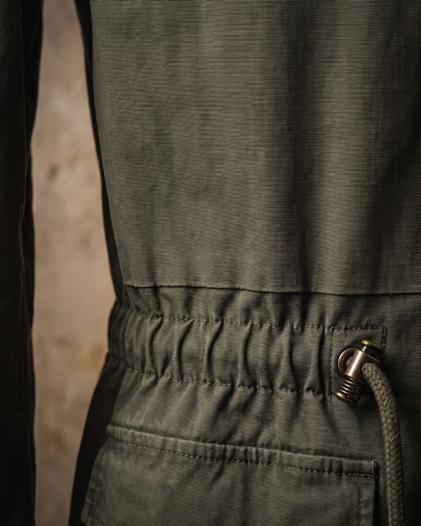 Men's Cotton Canvas Zip-Front Field Jacket - additional product view | Hensley London