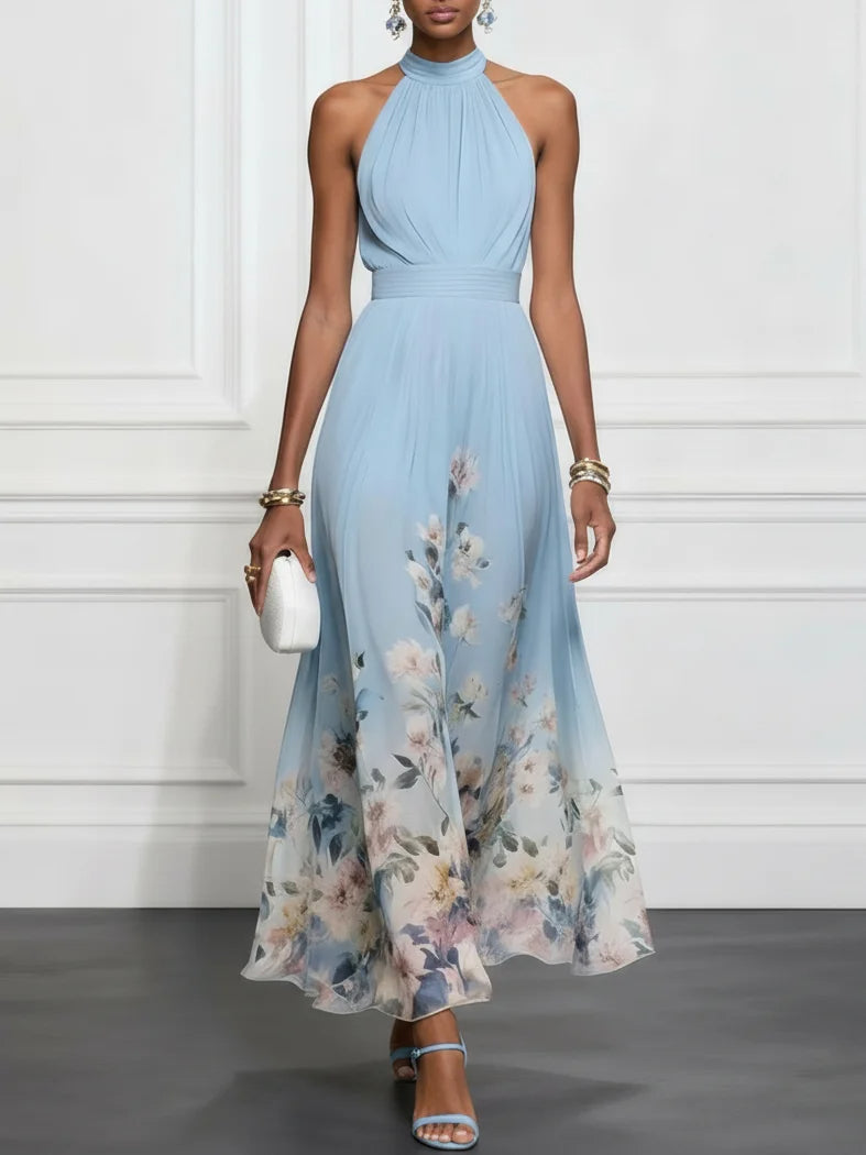 Women's Kezia Maxi Dress - front view | Hensley London