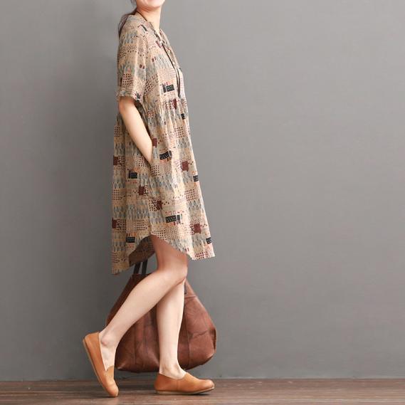 Kara Women's Dress | Cotton Linen, Loose Fit Summer Dress - Image 3