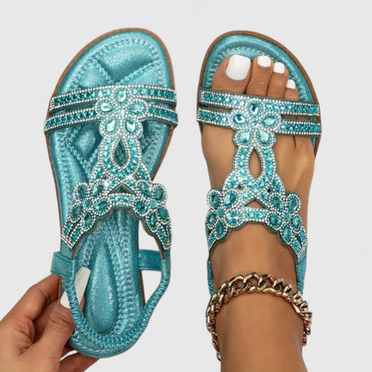 Women's Orthopedic Comfort Strappy Sandals – front view | Hensley London