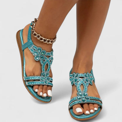 Women's Orthopedic Comfort Strappy Sandals – side view | Hensley London