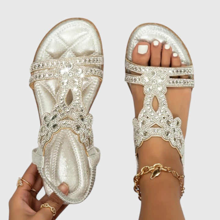 Women's Orthopedic Comfort Strappy Sandals – back view | Hensley London
