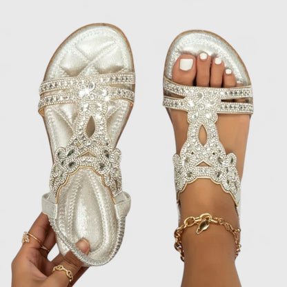Women's Orthopedic Comfort Strappy Sandals – back view | Hensley London