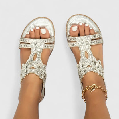 Women's Orthopedic Comfort Strappy Sandals – top view | Hensley London