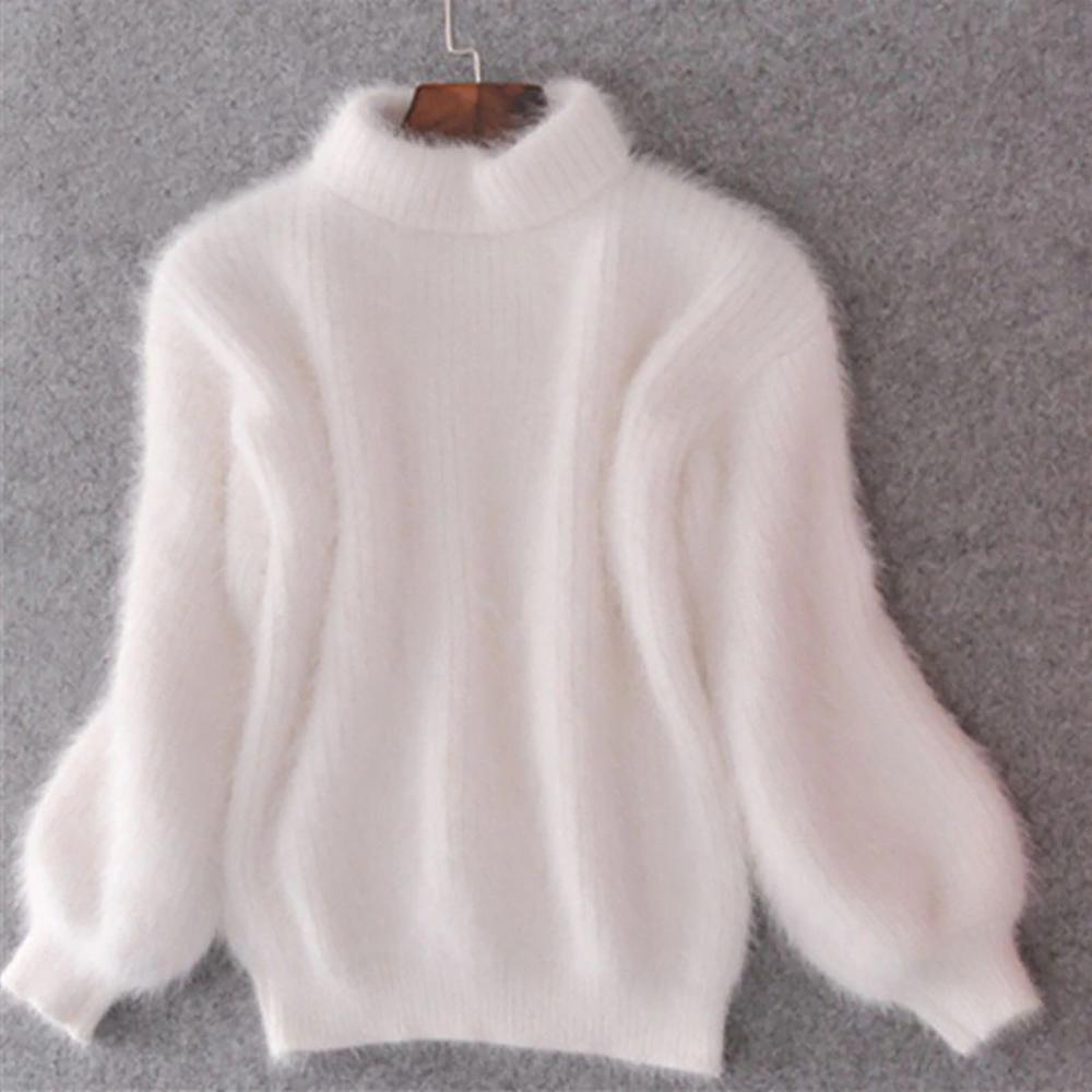 Knitted Mohair Turtleneck Sweater 1