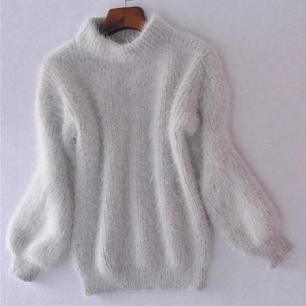 Knitted Mohair Turtleneck Sweater 2