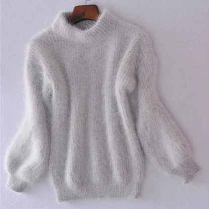 Knitted Mohair Turtleneck Sweater 2