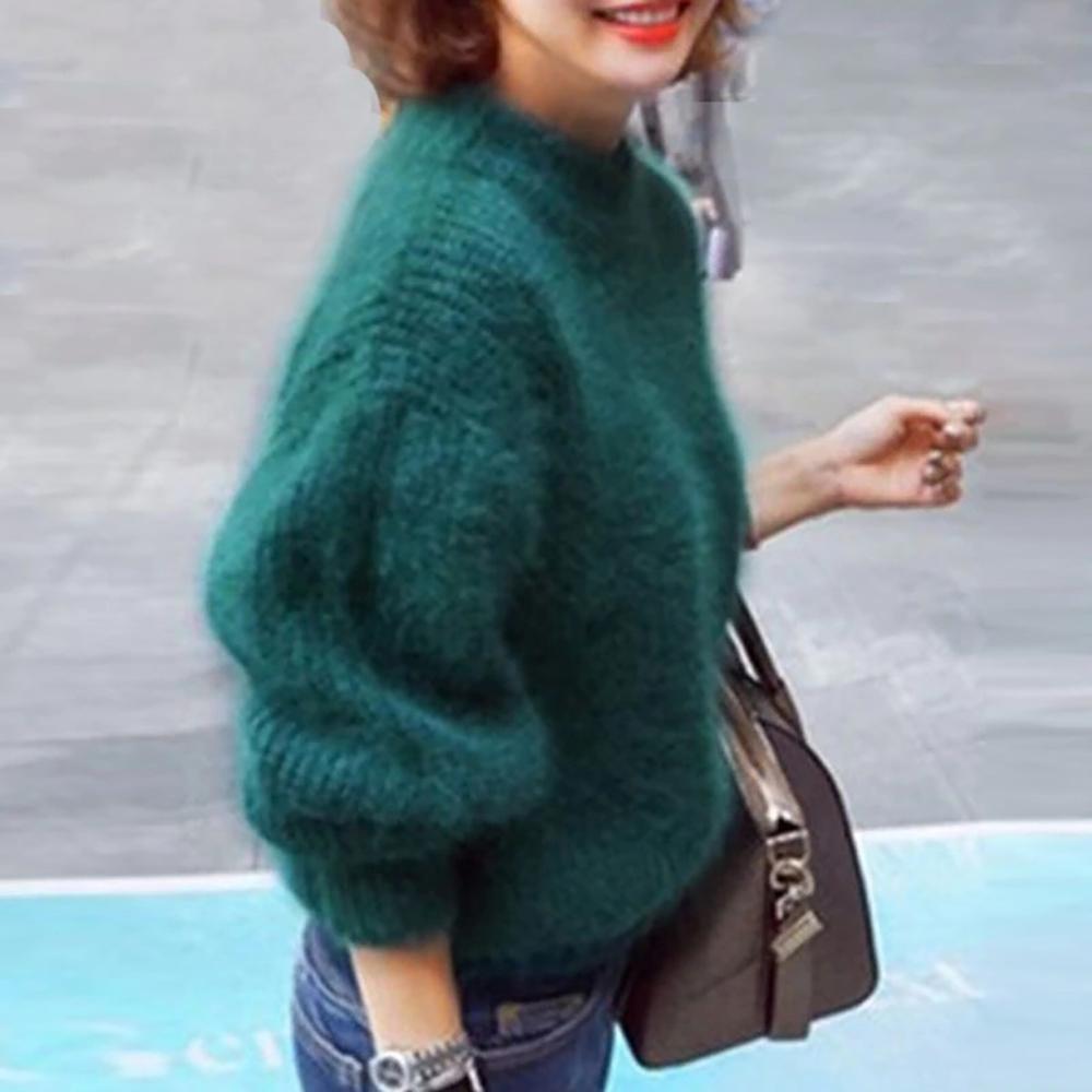 Knitted Mohair Turtleneck Sweater 6
