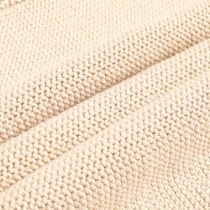 Korean Style Cropped Knitted V-neck Outerwear Sweaters 5