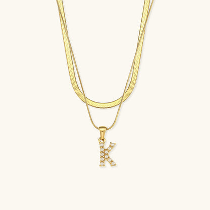 Layered Gold Initial Necklace with Freshwater Pearls – Waterproof and Hypoallergenic Gold Chain Jewelry for Women 11