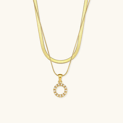 Layered Gold Initial Necklace with Freshwater Pearls – Waterproof and Hypoallergenic Gold Chain Jewelry for Women 28