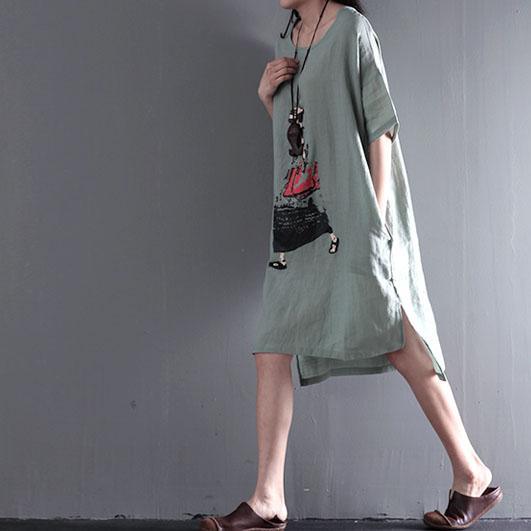 Lina Maxi Dress | Light Green Linen, Plus Size Maxi Dresses for Women - Image 2