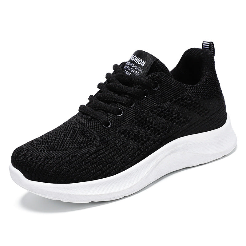 Lightweight Women’s Flyknit Sneakers with Cushioned Sole – Breathable Lace-Up Design 2