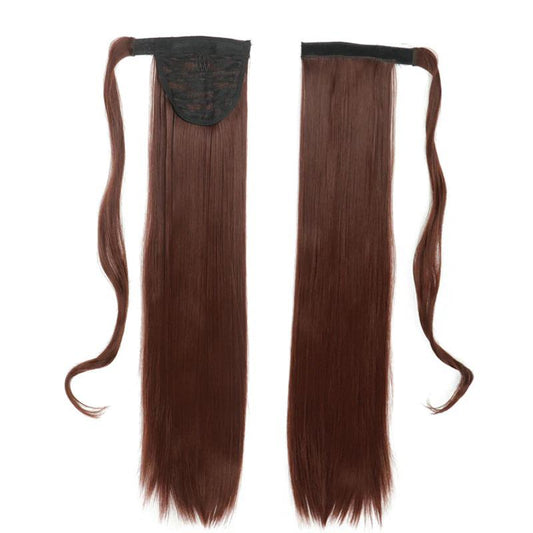Long Straight Clip-In Ponytail Extension – 22 Inch High-Temperature Fiber for Volume and Length 0