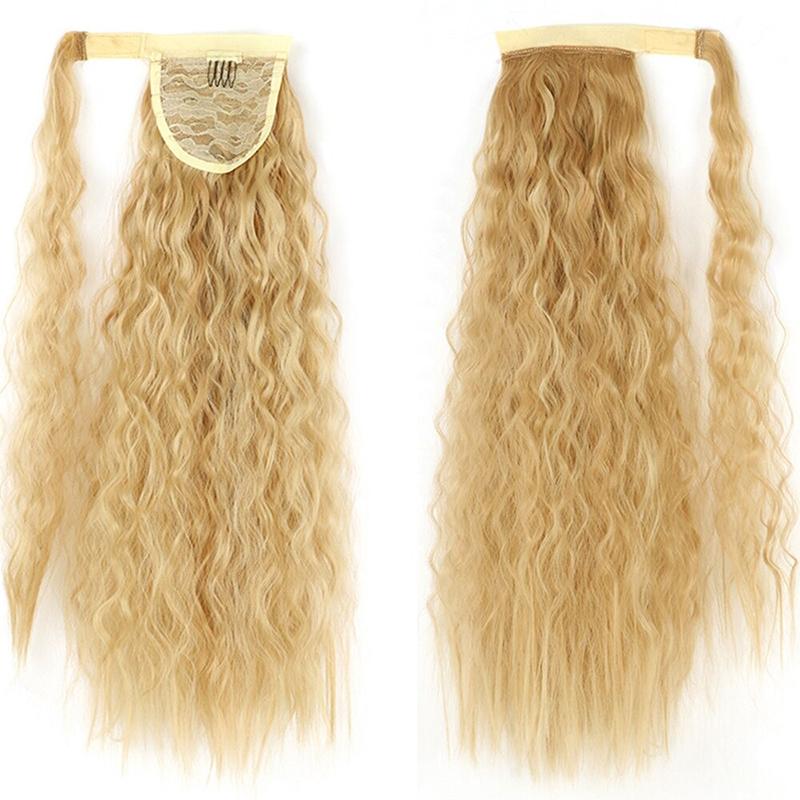 Long Straight Clip-In Ponytail Extension – 22 Inch High-Temperature Fiber for Volume and Length 15