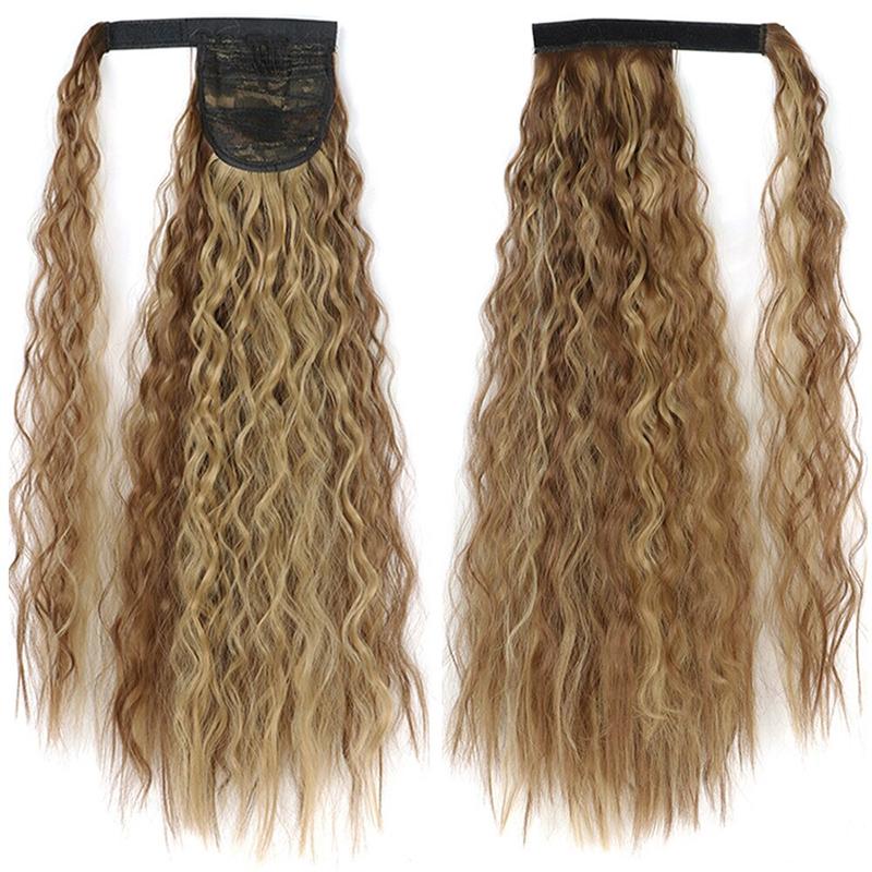 Long Straight Clip-In Ponytail Extension – 22 Inch High-Temperature Fiber for Volume and Length 32