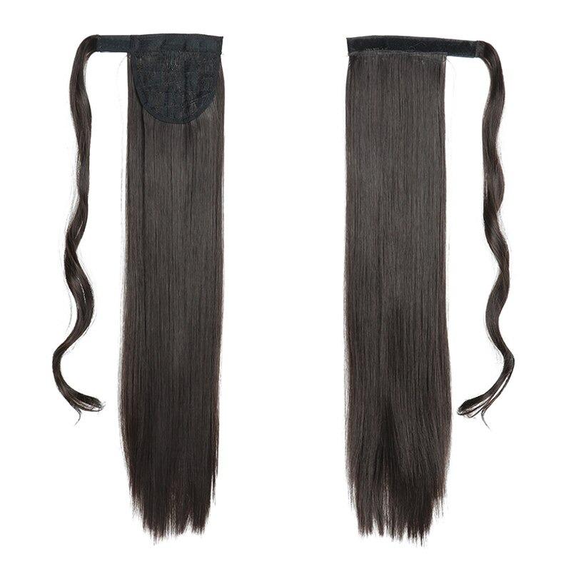 Long Straight Clip-In Ponytail Extension – 22 Inch High-Temperature Fiber for Volume and Length 34