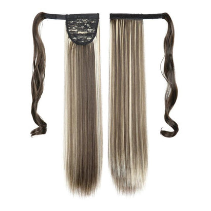 Long Straight Clip-In Ponytail Extension – 22 Inch High-Temperature Fiber for Volume and Length 5