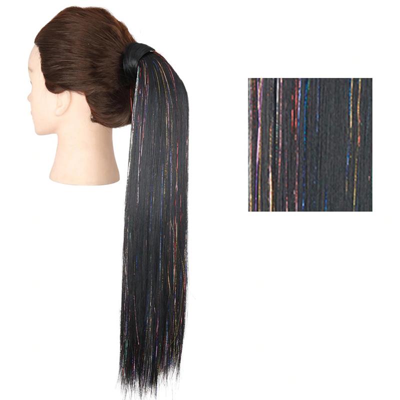 Long Straight Clip-In Ponytail Extension – 22 Inch High-Temperature Fiber for Volume and Length 51