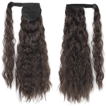 Long Straight Clip-In Ponytail Extension – 22 Inch High-Temperature Fiber for Volume and Length 72