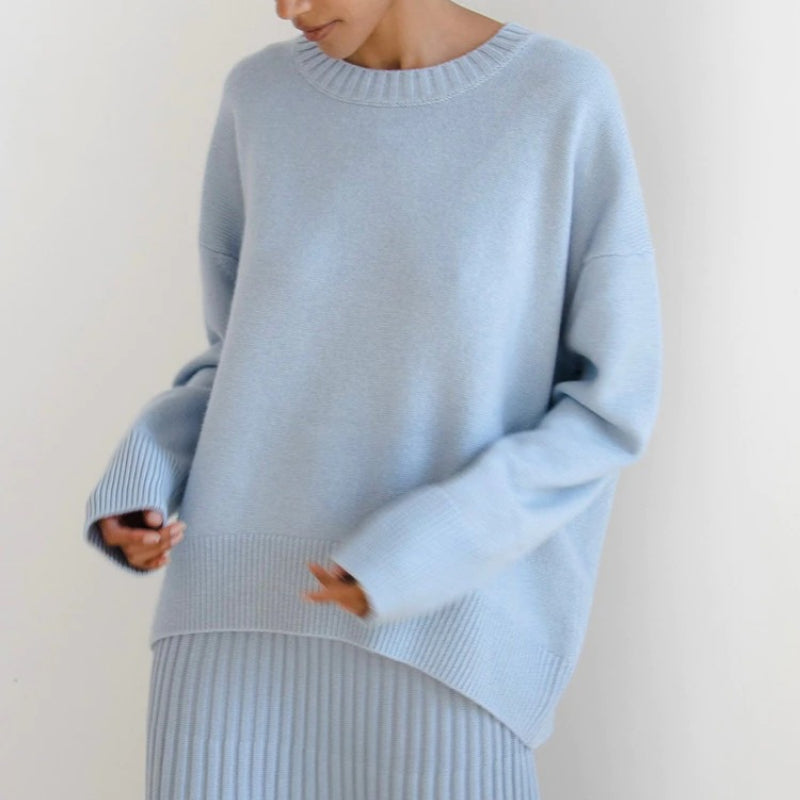 Loose-Fitting O-Neck Oversized Pullover Sweaters 0