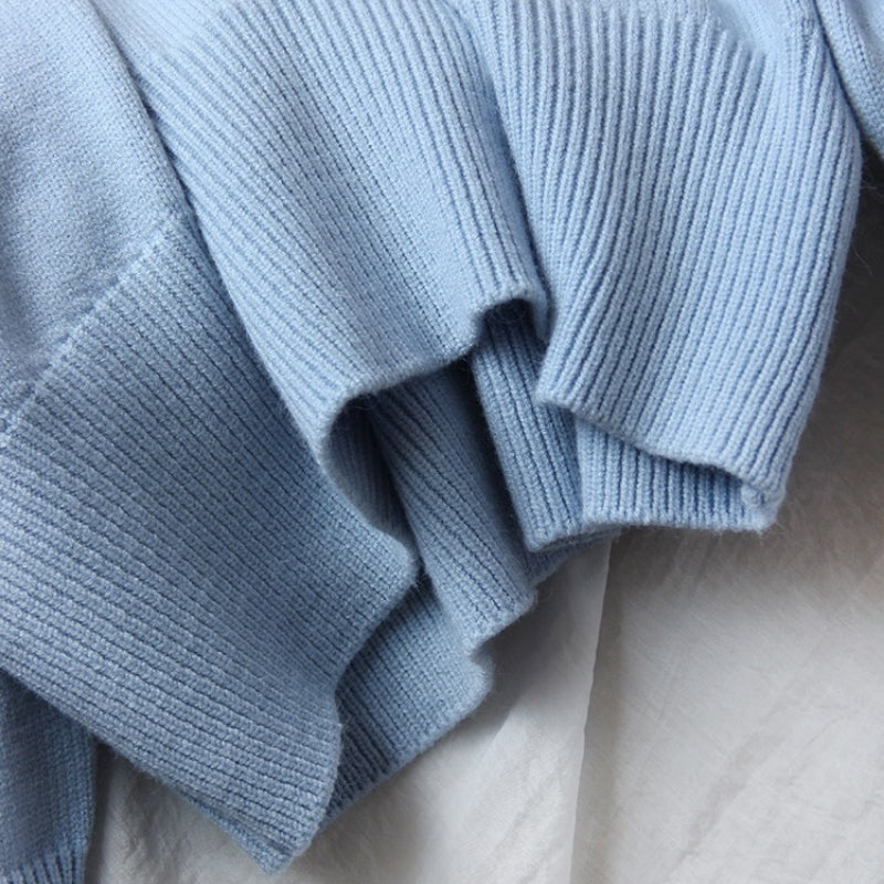 Loose-Fitting O-Neck Oversized Pullover Sweaters 3