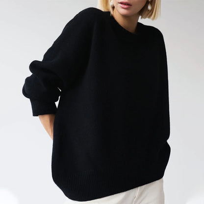 Loose-Fitting O-Neck Oversized Pullover Sweaters 6