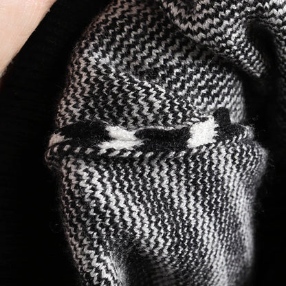 Loose Fit Striped Long Sleeve Knitted Winter Cardigan Sweaters 4