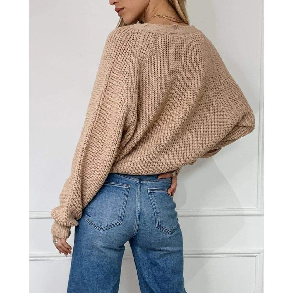 Loose Sleeve Knit Cardigan Sweater 6