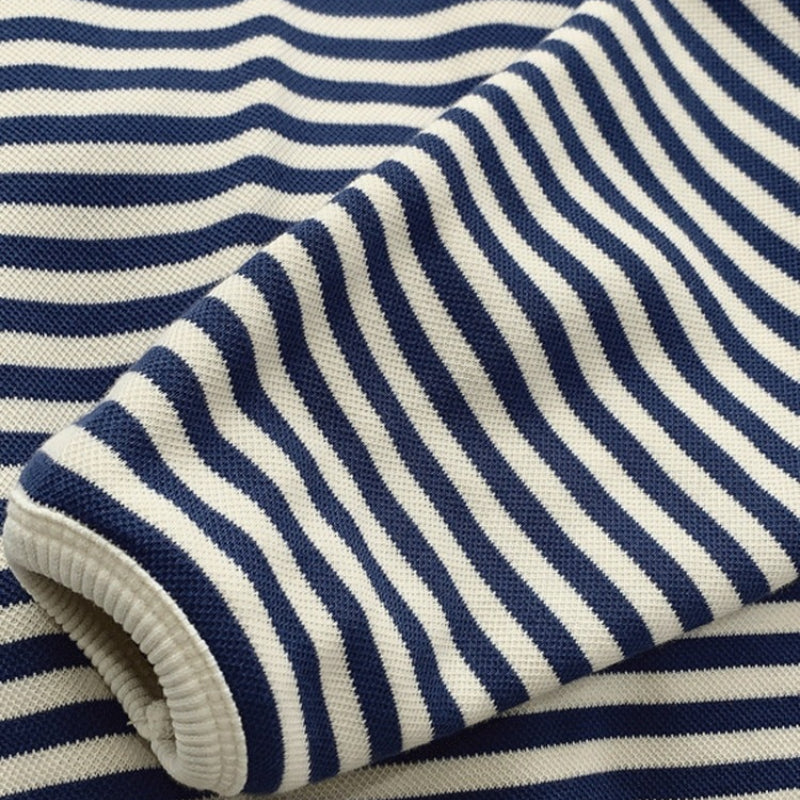 Loose Striped Pattern Knitted Long Sleeve Winter Pullover Sweaters 6