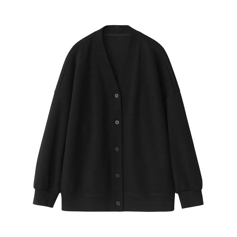 Loose V-Neck Buttoned Cardigan 3