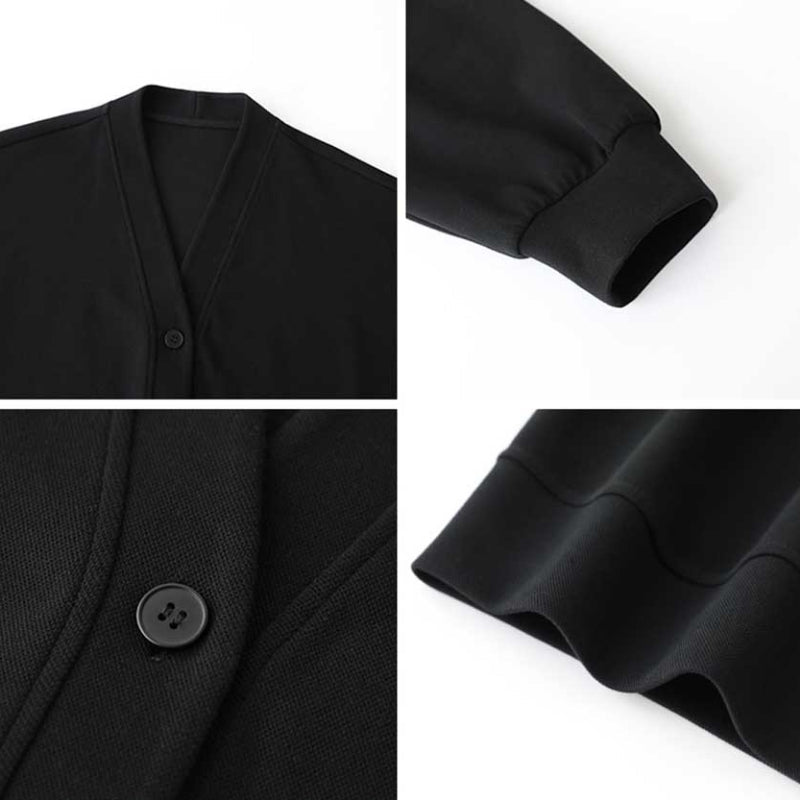 Loose V-Neck Buttoned Cardigan 5