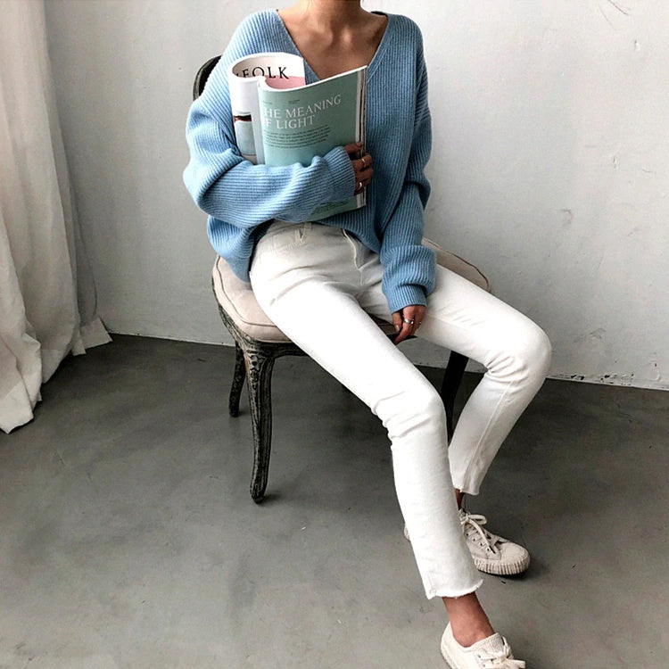 Loose and Over-sized Winter Knitted Sweater 7