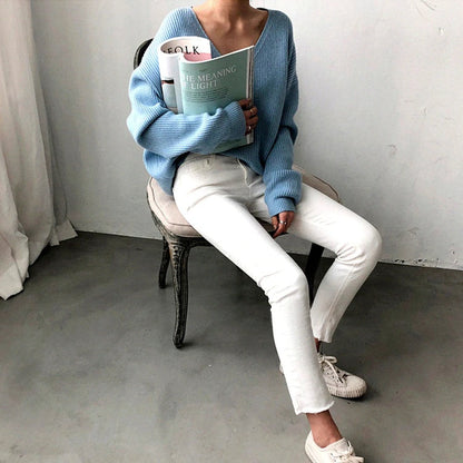 Loose and Over-sized Winter Knitted Sweater 7