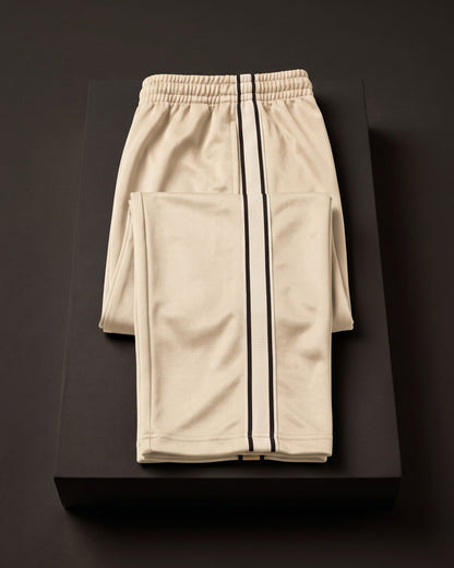 Men's Side-Stripe Track Pants - detail view | Hensley London