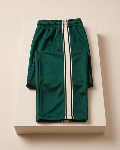 Men's Side-Stripe Track Pants - detail view | Hensley London