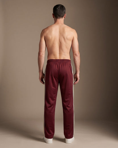 Men's Side-Stripe Track Pants - detail view | Hensley London