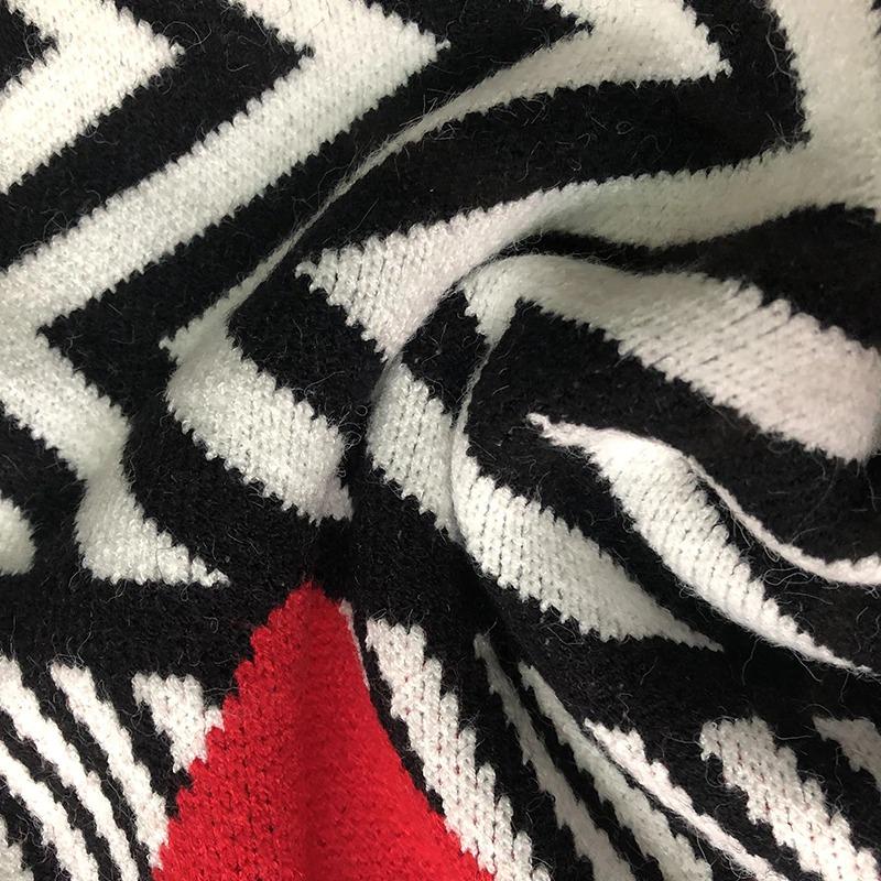 Lovely Thick Chevron Pattern Valentine Sweaters 5