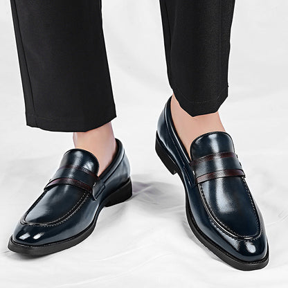 Men's Italian Leather Slip-On Loafers – sole detail | Hensley London