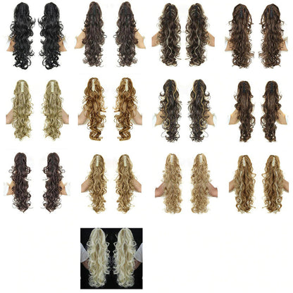 Luscious Long Wavy Clip-in Ponytail Extension – 20 Inch, Heat-Resistant, Easy to Wear for Women 4