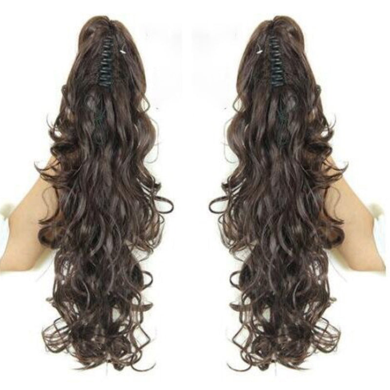 Luscious Long Wavy Clip-in Ponytail Extension – 20 Inch, Heat-Resistant, Easy to Wear for Women 5