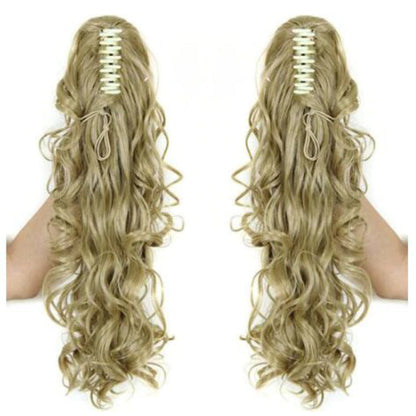 Luscious Long Wavy Clip-in Ponytail Extension – 20 Inch, Heat-Resistant, Easy to Wear for Women 8