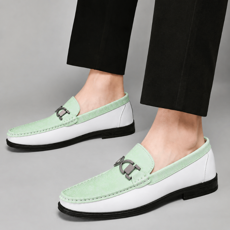 Men's Italian Leather Dress Loafers – product view | Hensley London