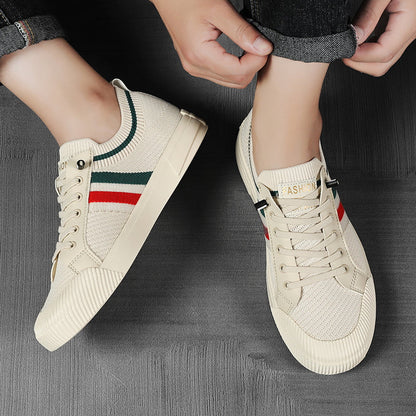 Men's Breathable Mesh Sneakers – angle view | Hensley London